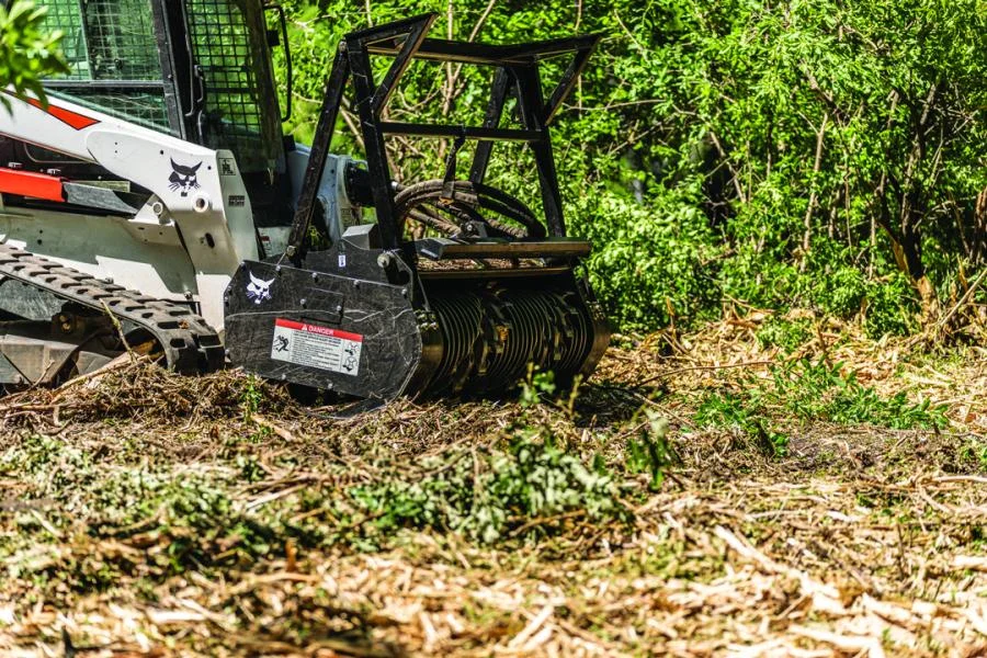 Cleared residential lot with removed brush and vegetation